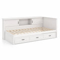 Cama nido de madera con almacenamiento 200x90 cm