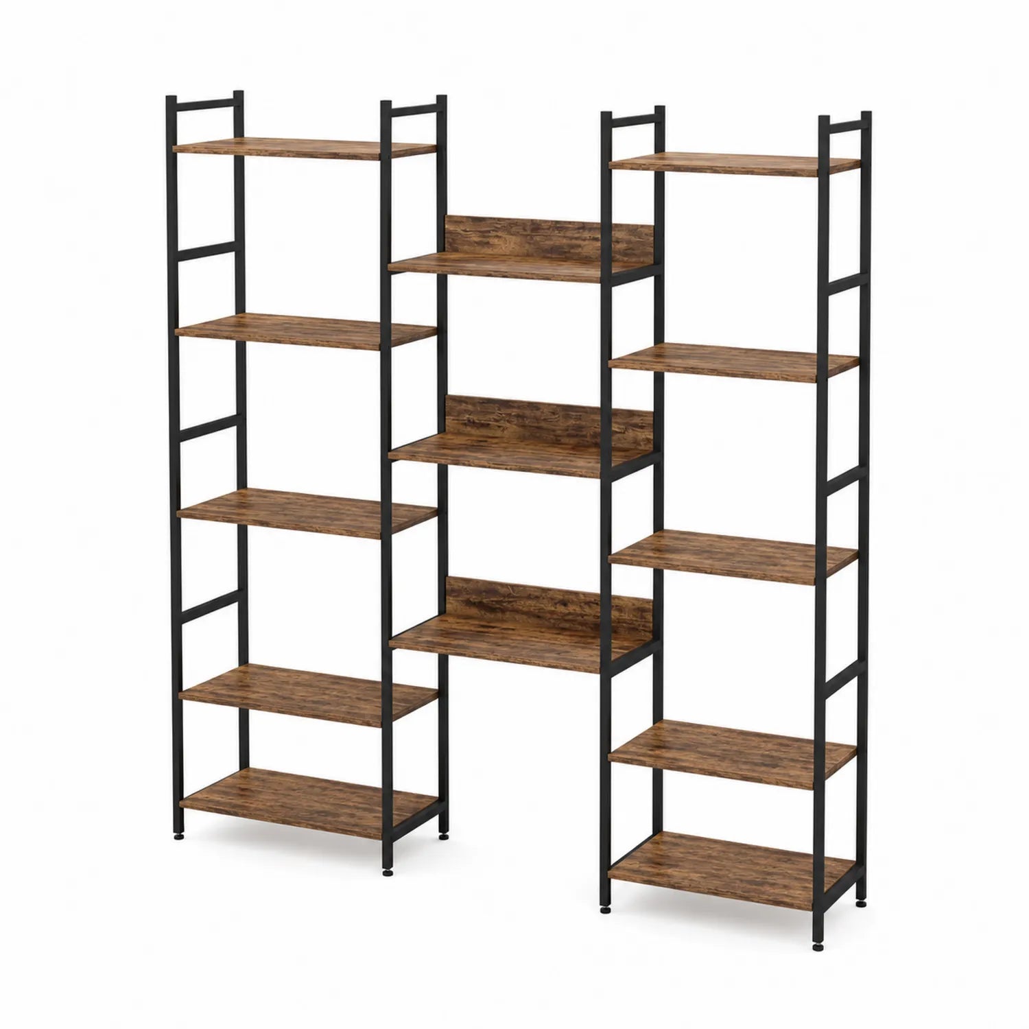 Estantería modular de metal y madera de 170 cm