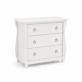 Cajonera de madera blanca con 3 cajones