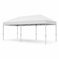 Toldo plegable rectangular 3x6m acero poliéster blanco