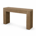 Mesa consola de madera de roble