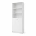 Estantería de Madera Blanca con Puertas Dobles