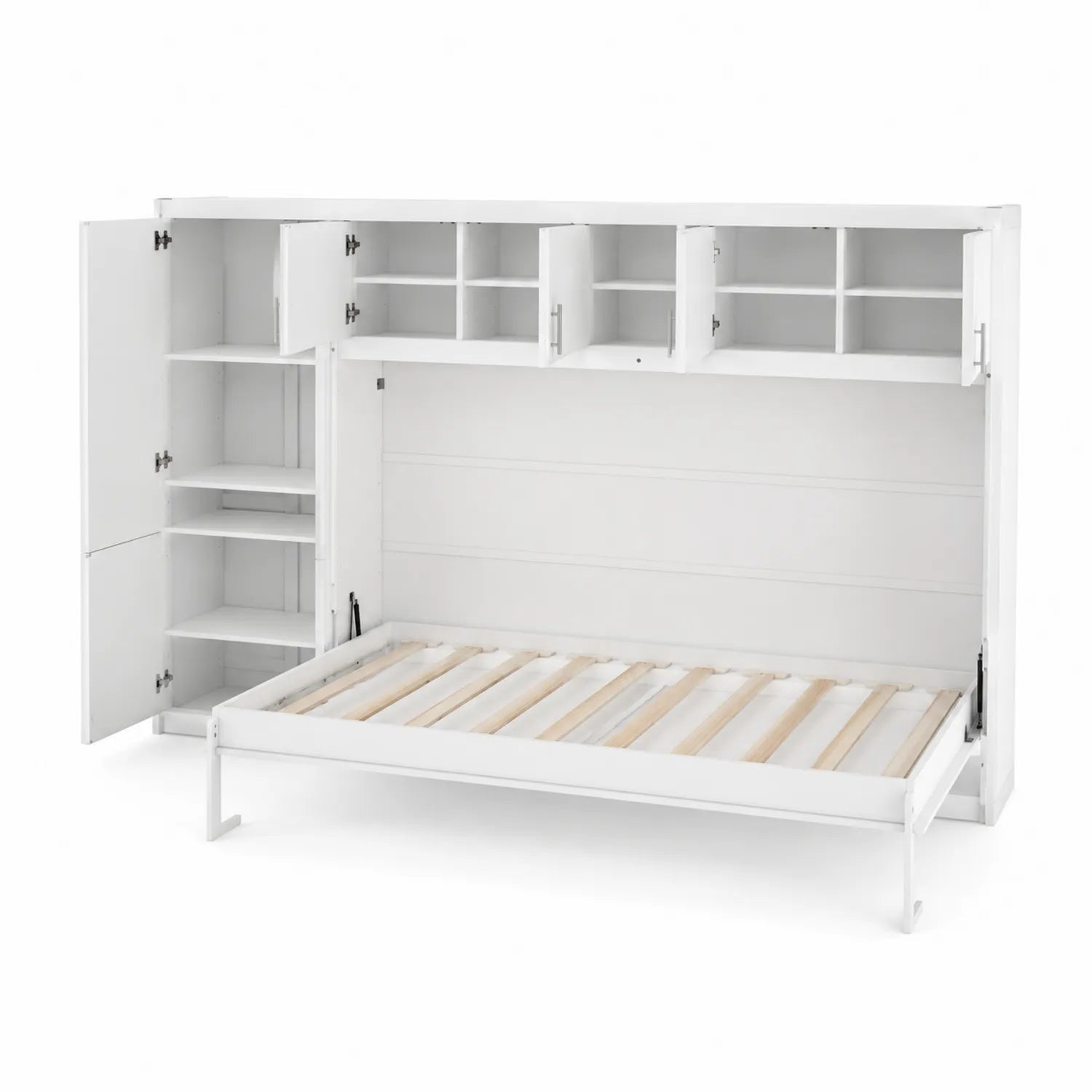 Cama Abatible con Almacenamiento de Madera 200x140 cm