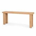 Mesa consola de madera de roble macizo 120x30x75 cm