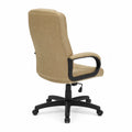 Silla de oficina ajustable con tela de poliéster beige