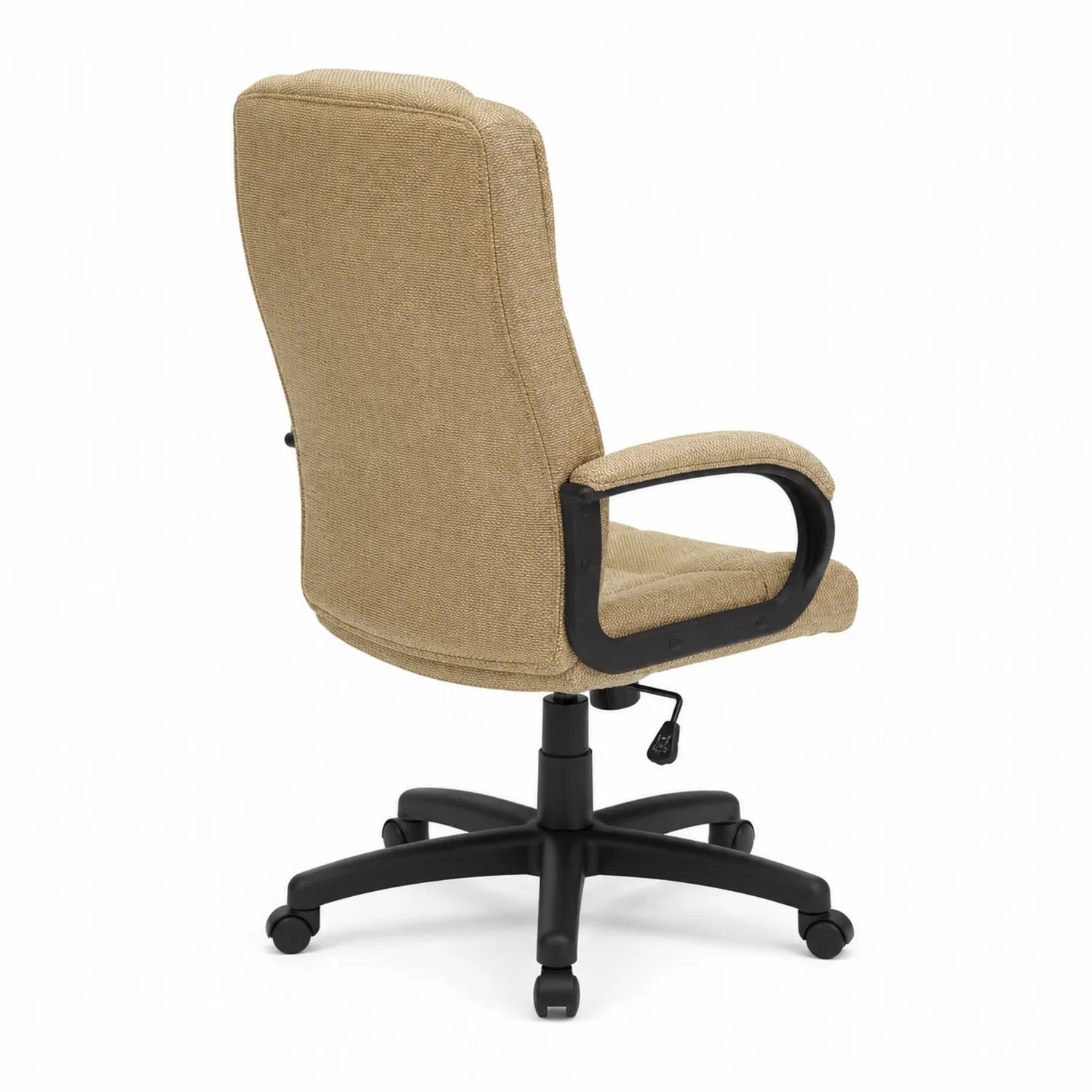 Silla de oficina ajustable con tela de poliéster beige