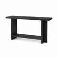 Mesa consola de madera negra 120x30x75 cm