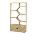 Estantería de Madera con Estantes Asimétricos 180x90x30 cm Natural