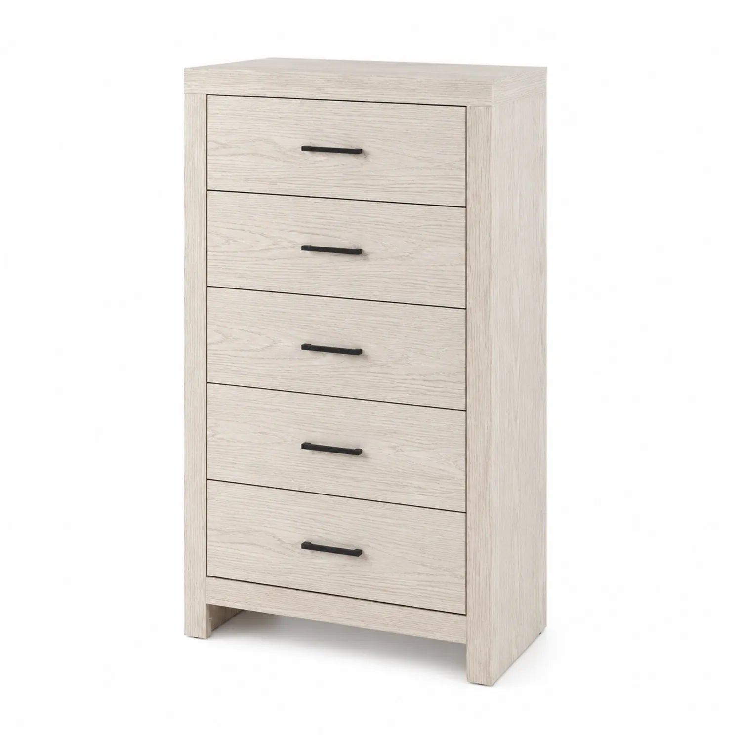 Cómoda de Madera con 5 Cajones Color Roble
