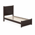 Cama individual de madera color Marrón oscuro 200x90 cm
