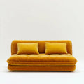 Velvet Upholstered Sofa Set 200x85x75 cm - Yellow - Contemporary Design