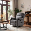 Recliner Chair Fabric Upholstery 95x85x102 cm - Light Gray - Modern Style